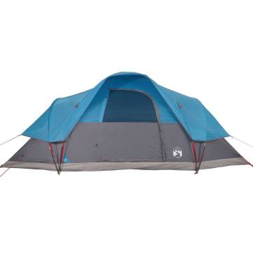 Family Tent Dome 9-Person Blue Waterproof