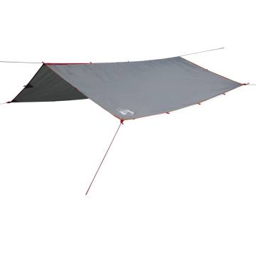 Camping Tarp Grey and Orange 360x294 cm Waterproof