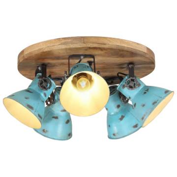 Ceiling Lamp 25 W Distressed Blue 50x50x25 cm E27