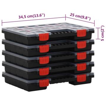 Assortment Boxes 10 pcs 34.5x25x5 cm Polypropylene