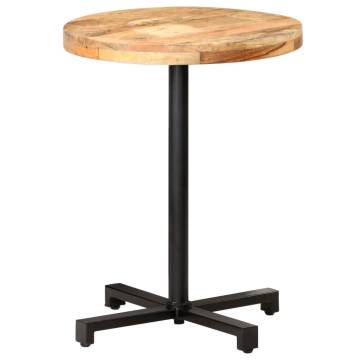 Bistro Table Round Ø60x75 cm Rough Mango Wood