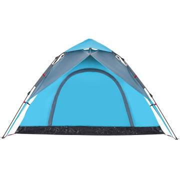 Camping Tent Dome 5-Person Blue Quick Release