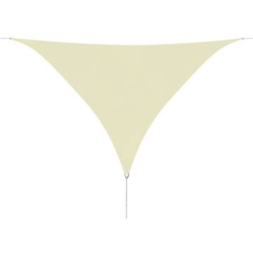 Sunshade Sail Oxford Fabric Triangular 3.6x3.6x3.6 m Cream