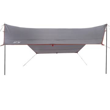 Camping Tarp Grey and Orange 430x380x210 cm Waterproof