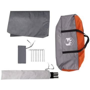 Camping Tarp Grey and Orange 430x380x210 cm Waterproof