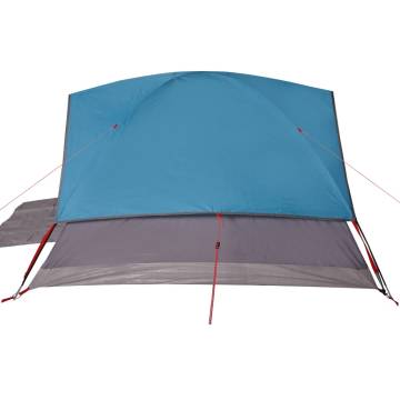 Family Tent Dome 6-Person Blue Waterproof