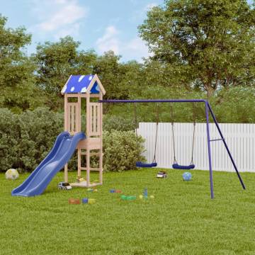 Outdoor Playset Solid Wood Pine