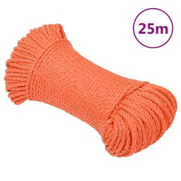 Work Rope Orange 6 mm 25 m Polypropylene