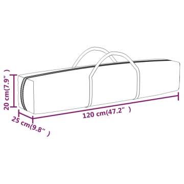 Folding Party Tent with Sidewalls Cream 2x2 m