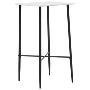 Bar Table White 60x60x111 cm MDF