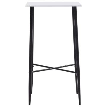 Bar Table White 60x60x111 cm MDF