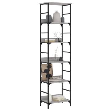 Bookshelf Grey Sonoma 50x33x188.5 cm Engineered Wood