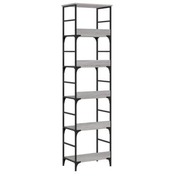 Bookshelf Grey Sonoma 50x33x188.5 cm Engineered Wood