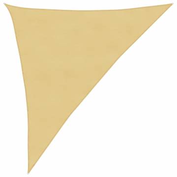 Sun Shade Sail Sand 3x4x5 m 100% Polyester Oxford