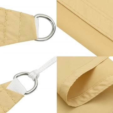 Sun Shade Sail Sand 3.5x3.5x4.9 m 100% Polyester Oxford