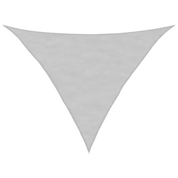 Sun Shade Sail Light Grey 3.5x3.5x4.9 m 100% Polyester Oxford