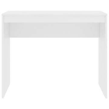 Desk White 90x40x72 cm Engineered Wood