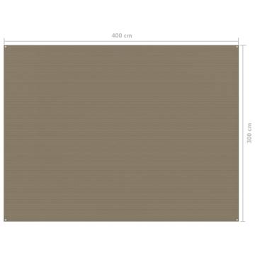 Tent Carpet 300x400 cm Taupe