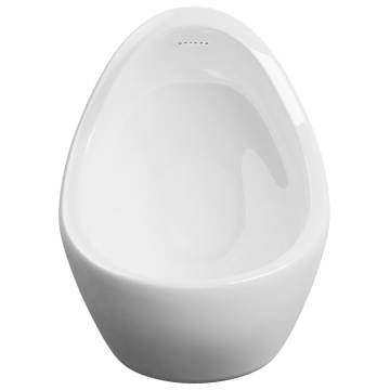 Wall Hung Urinal with Flush Valve Ceramic White