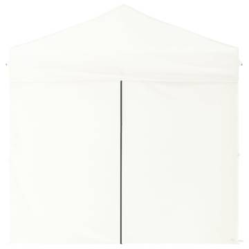 Folding Party Tent with Sidewalls White 2x2 m