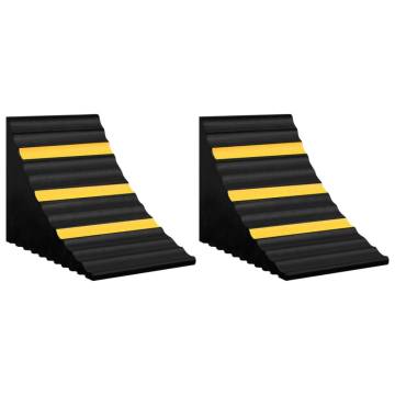 Wheel Chocks 2 pcs 29x16x19 cm Rubber