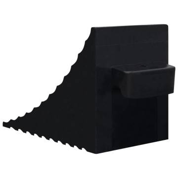 Wheel Chocks 2 pcs 29x16x19 cm Rubber