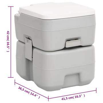 Portable Camping Toilet and Handwash Stand Set with Water Tank