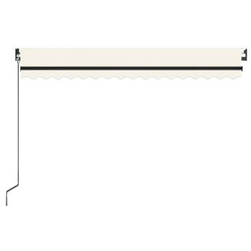 Manual Retractable Awning 450x350 cm Cream