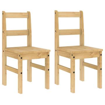 Dining Chairs 2 pcs Panama 40x46x90 cm Solid Wood Pine