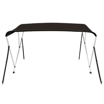 3-bow Bimini Top Black 183x152x133 cm