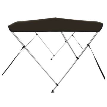 3-bow Bimini Top Black 183x152x133 cm