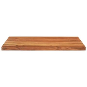 Table Top 100x80x2.5 cm Rectangular Solid Wood Acacia