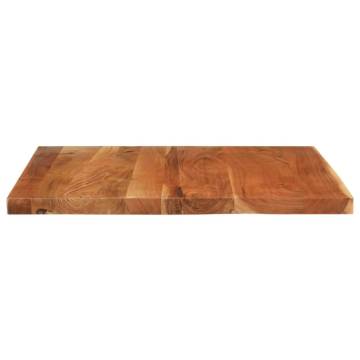 Table Top 100x80x2.5 cm Rectangular Solid Wood Acacia