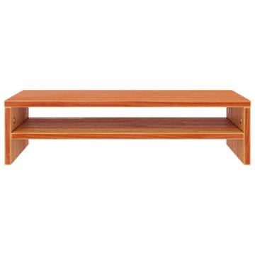 Monitor Stand Wax Brown 50x24x13 cm Solid Wood Pine