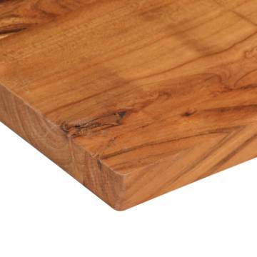 Table Top 60x60x3.8 cm Square Solid Wood Acacia