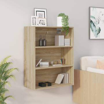 Hanging Wall Cabinet Sonoma Oak 69.5x32.5x90 cm