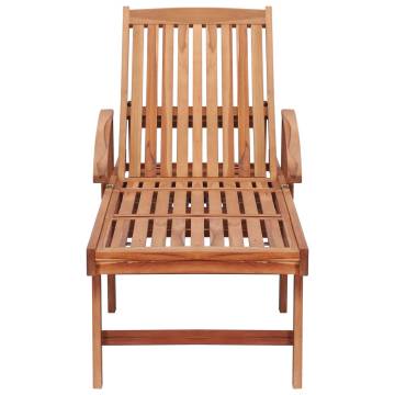 Sun Loungers 2 pcs Solid Teak Wood