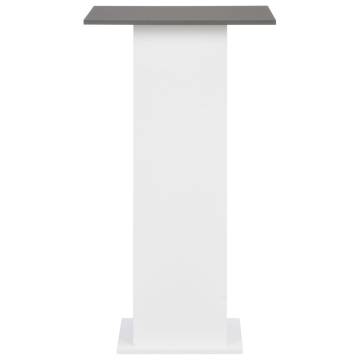 Bar Table White and Anthracite Grey 60x60x110 cm