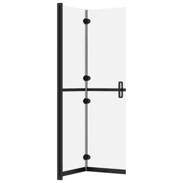 Foldable Walk-in Shower Wall Frosted ESG Glass 120x190 cm