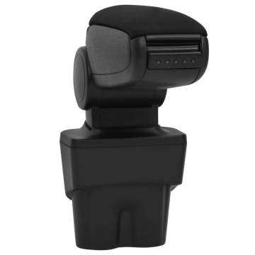 Car Armrest Black 17x32x(35.5-52) cm ABS