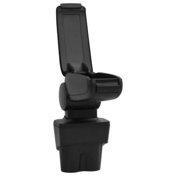 Car Armrest Black 17x32x(35.5-52) cm ABS