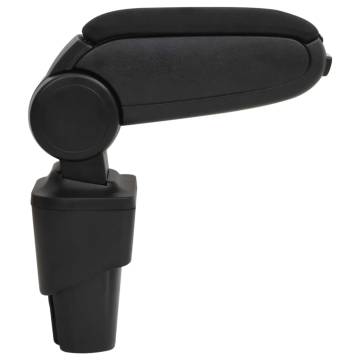 Car Armrest Black 17x32x(35.5-52) cm ABS