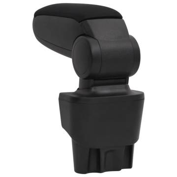 Car Armrest Black 17x32x(35.5-52) cm ABS