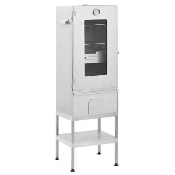 BBQ Oven Smoker with Table Galvanised Steel