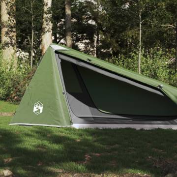 Camping Tent Tunnel 1-Person Green Waterproof