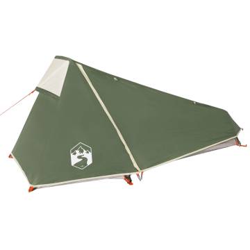 Camping Tent Tunnel 1-Person Green Waterproof