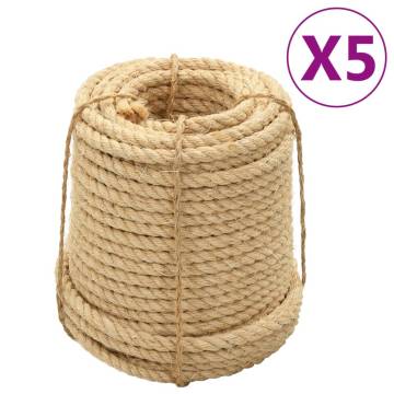 Sisal Ropes 5 pcs 20 mm 100 m