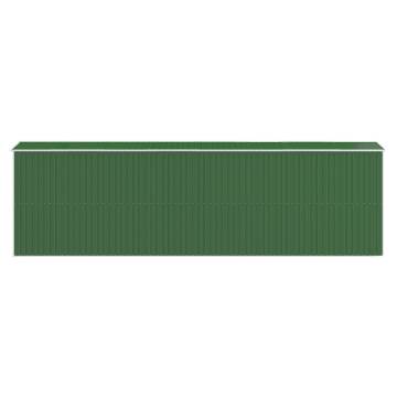 Garden Shed Green 192x606x223 cm Galvanised Steel