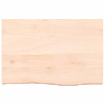 Bathroom Countertop 60x40x(2-6) cm Untreated Solid Wood