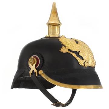 German Prussian Helmet Antique Replica LARP Black Steel